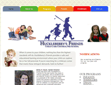 Tablet Screenshot of huckleberrysfriends.com